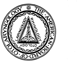 THE AMERICAN BOARD OF OTOLARYNGOLOGY RHINOLOGY OTOLOGY LARYNGOLOGY trademark