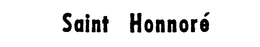 SAINT HONNORE trademark