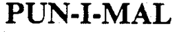 PUN-I-MAL trademark