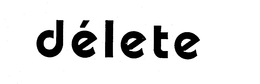 DELETE trademark
