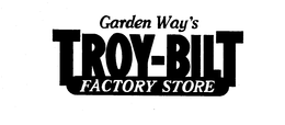 GARDEN WAY'S TROY-BILT FACTORY STORE trademark