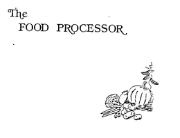 THE FOOD PROCESSOR trademark