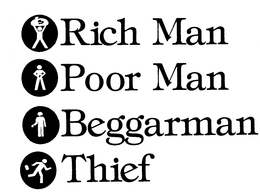 RICH MAN POOR MAN BEGGARMAN THIEF trademark