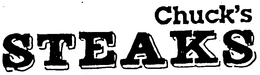 CHUCK'S STEAKS trademark