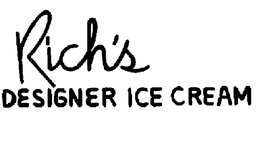 RICH'S DESIGNER ICE CREAM trademark
