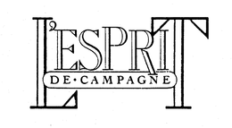L'ESPRIT DE CAMPAGNE trademark