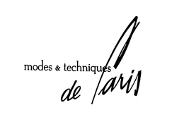 MODES & TECHNIQUES DE PARIS trademark