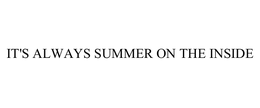 IT'S ALWAYS SUMMER ON THE INSIDE trademark
