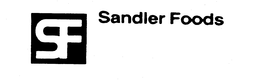 SF SANDLER FOODS trademark