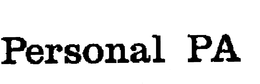 PERSONAL PA trademark
