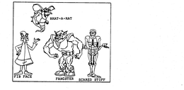 BRAT-A-RAT FIB FACE FANGSTER SCARED STIFF trademark