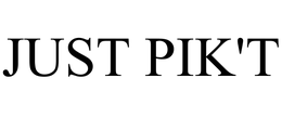 JUST PIK'T trademark