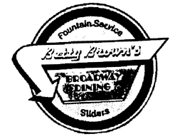 BETTY BROWN'S BROADWAY DINING FOUNTAIN SERVICE SLIDERS trademark
