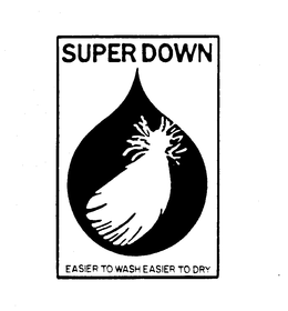 SUPER DOWN EASIER TO WASH EASIER TO DRY trademark