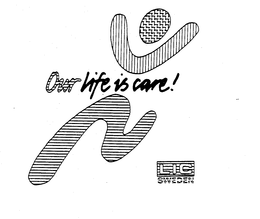 OUR LIFE IS CARE! LIC SWEDEN trademark