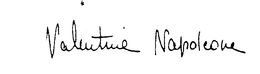 VALENTINA NAPOLEONE trademark