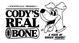CODY'S REAL BONE SCIENTIFICALLY PREPARED A PIECE OF DOGGIE HEAVEN! trademark