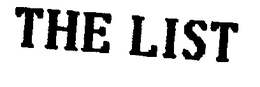 THE LIST trademark