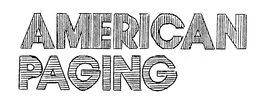 AMERICAN PAGING trademark