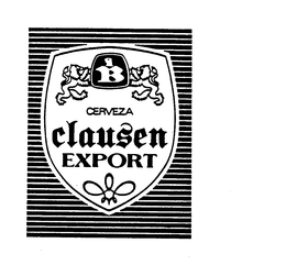 CLAUSEN EXPORT CERVEZA trademark