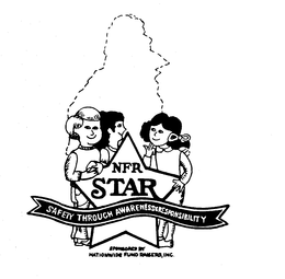 NFR STAR SAFETY THROUGH AWARENESS & RESPDNSIBILITY SPONSORED BY NATIONWIDE FUND RAISERS, INC. trademark