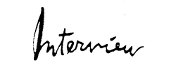 INTERVIEW trademark