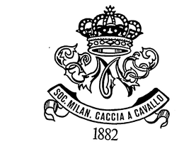 SOC. MILAN. CACCIA A CAVALLO 1882 trademark