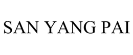SAN YANG PAI trademark