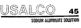 USALCO 45 SODIUM ALUMINATE SOLUTION trademark