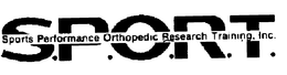 S.P.O.R.T. SPORTS PERFORMANCE ORTHOPEDIC RESEARCH TRAINING, INC. trademark