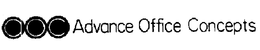 AOC ADVANCE OFFICE CONCEPTS trademark