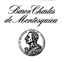 BARON CHARLES DE MONTESQUIEU trademark