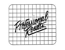 PROFESSIONAL RESULTS trademark