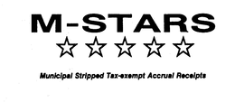 M-STARS MUNICIPAL STRIPPED TAX-EXEMPT ACCRUAL RECEIPTS trademark