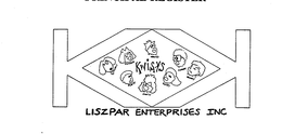 KWISKS KUTAIL KWICKLE KRAAZY KLUNKY KRANKY KLAZZY KWIFFY KLAPPY LISZPAR ENTERPRISES INC trademark