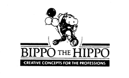 BIPPO THE HIPPO CREATIVE CONCEPTS FOR THE PROFESSIONS trademark
