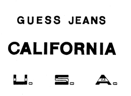GUESS JEANS CALIFORNIA U.S.A. trademark