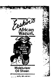 ERSKIN'S AFRICAN WAZURI trademark