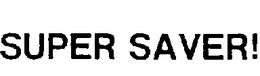 SUPER SAVER! trademark