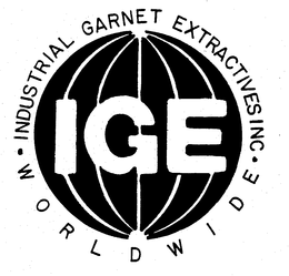 IGE INDUSTRIAL GARNET EXTRACTIVES INC. WORLDWIDE trademark