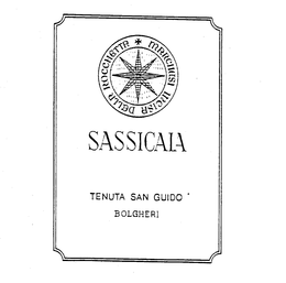 SASSICAIA TENUTA SAN GUIDO BOLGHERI trademark