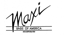 MAXI BAGS OF AMERICA INCORPORATED trademark