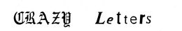 CRAZY LETTERS trademark