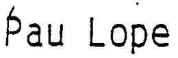 PAU LOPE trademark