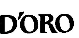 D'ORO trademark