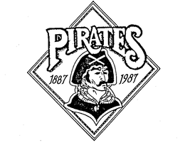 PIRATES 1887 1987 trademark