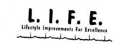L. I. F. E. LIFESTYLE IMPROVEMENTS FOR EXCELLENCE trademark