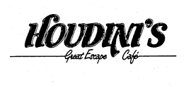 HOUDINI'S GREAT ESCAPE CAFE trademark