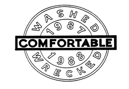 COMFORTABLE WASHED WRECKED 1987 1988 trademark