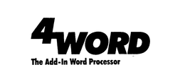 4WORD THE ADD-IN WORD PROCESSOR trademark
